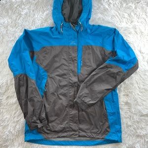 Helly Hansen Blue and Gray Jacket Windbreaker Small